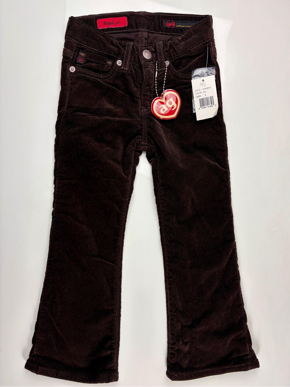 Adriano Goldschmied Angel Girl Brown 5-Pocket Corduroy Girls Pants- Szs 3 & 4